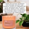 Cinnamon Clove Citrus 3-Wick Candle | Natural Soy Wax Candle for Home, 15.8 Oz Large Aromatherapy Candle for Relaxation, Scented Candle for Women and