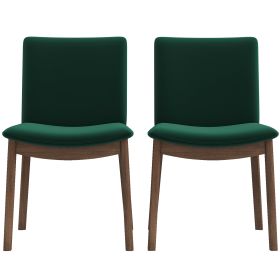 Laura Mid-Century Modern Solid Wood Dining Chair (Set of 2)