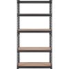 VEVOR Storage Shelving Unit, 5-Tier Adjustable, 2000 lbs Capacity, Heavy Duty Garage Shelves Metal Organizer Utility Rack, Black, 30" L x 12" W x 60"