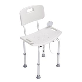 VEVOR Shower Chair, Shower Seat with Back, Adjustable Height Shower Stool, Shower Chair for Inside Shower Bathtub, Non-slip Bathroom Bench Bath Chair