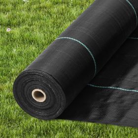 VEVOR 4FTx300FT Premium Heavy Duty Weed Barrier Landscape Fabric, 3.2OZ Woven Geotextile Fabric Under Gravel, High Permeability for Weed Blocker Weed