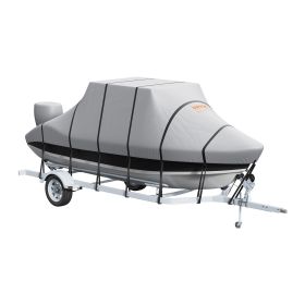 VEVOR T Top Boat Cover, 20'-22' Waterproof Trailerable T-Top Boat Cover, 600D Marine Grade PU Oxford, with Windproof Buckle Straps, for Center Console