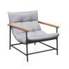 Metal Framed Sling Accent Chair for Living Room,Grey