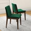 Laura Mid-Century Modern Solid Wood Dining Chair (Set of 2)