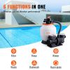 VEVOR Sand Filter Pump for Above Ground Pools, 14-inch, 3000 GPH, 3/4 HP Swimming Pool Pumps System & Filters Combo Set with 6-Way Multi-Port Valve &