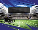 [Personalization Only] Official NFL Ravens - 62" x 84" Personalized Washable Rug