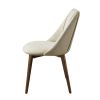 ACME Willene Side Chair (Set-2), Beige Fabric & Walnut Finish DN03146