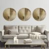 Half-moon 2-piece Metal Wall Decor Set