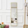 Aluminium alloy Metal Frame Wall Mounted Full Body Mirror ,Bathroom Vanity Mirror, Bedroom Home Porch, Decorative Mirror, Clothing Store, Floor Mounte