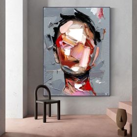 Hand Painted Oil Painting Abstract Portrait Wall Art Hand painted-Man Knife Oil Paintings On Canvas-Hand Made-For Home Decoration (style: 1, size: 150x220cm)