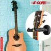 5 Core Guitar Wall Mount Hangers Adjustable Rotatable Display Wall Hook Holder w Soft Padding - GH ABS