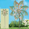 1pc Wind Spinner With Garden Stake; Kinetic Wind Spinners Outdoor Garden Stake For Yard And Garden